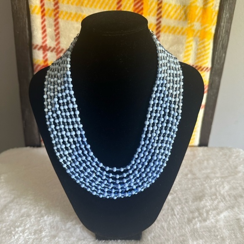 Blue Beaded Necklace